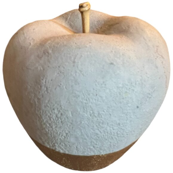 Concrete Apple Metallic Gold Paperweight Bookend Boho Decor 3.5" tall x 4" wide - Picture 6 of 6